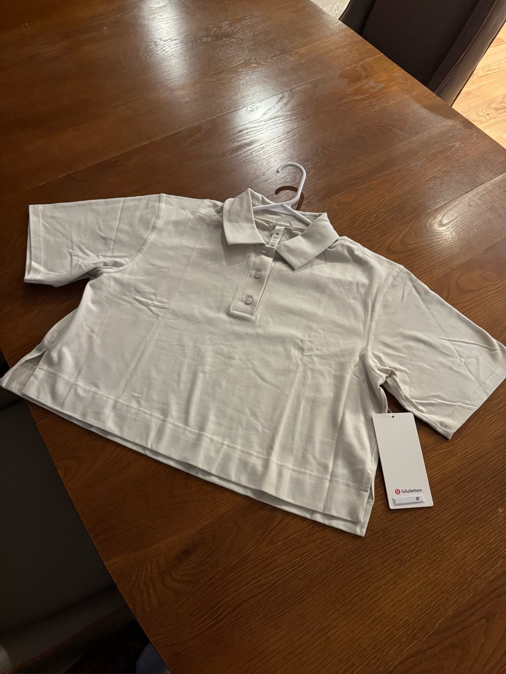 lululemon athletica White Womens  Cropped Polo NWT